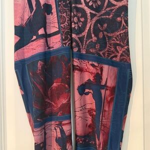 Niyama Sol Artistic Pink and Navy Leggings - Athletic Wear
